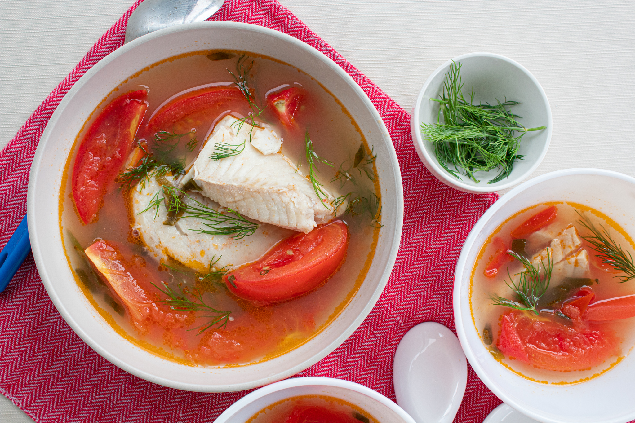 Fresh fish tomato soup (Togolese lanmoumou dessi) - Savourous